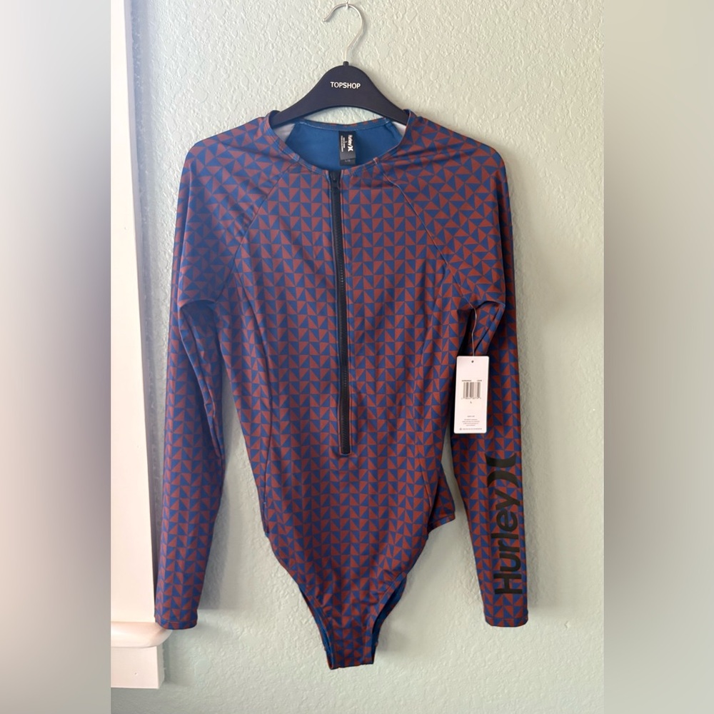 Hurley Long Sleeve Swim/Surf Suit NWT